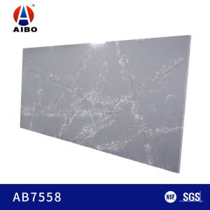 Buy cheap White Snowflake Pattern Grey Calacatta Quartz Stone 3000*1500MM from wholesalers