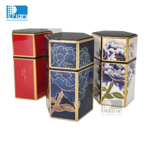 Buy cheap Empty Metal Tea Canisters , Metal Hexagonal Tank Jar Packaging from wholesalers