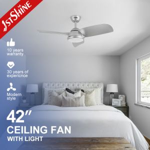 China Interior Decoration 42 Inch LED Ceiling Fan with 3 ABS Blades and High Luminous Flux on sale