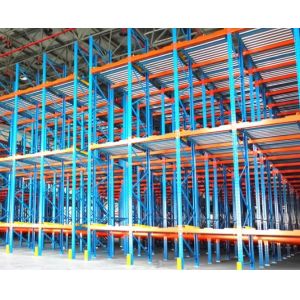 Buy cheap Heavy Duty Q235B Steel Gravity Pallet Flow Racking System for Warehouse Storage Optimization from wholesalers