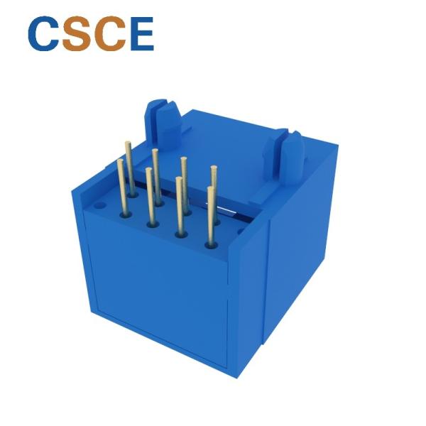 Quality 56B Series Right Angle RJ45 Modular Jack Connector 1x1 Ports 90 Degree 10P8C Gigabit Ethernet for sale