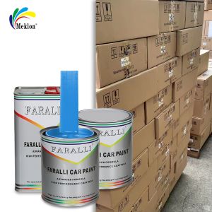 China 1K Frost Snow Blue Gloss Acrylic Solid Colours Auto Paint For Used Car Body Repair on sale