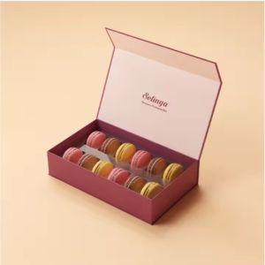 Buy cheap Macaron Chocolate Biscuit Bulk Gift Pastry Cake Box Customized Recyclable With Divider from wholesalers