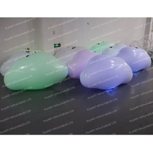 Buy cheap Led Lighting Inflatable Hanging Cloud Balloon Advertising Inflatable Cloud for Event Stage Decoration from wholesalers