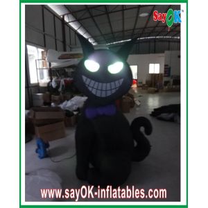 Buy cheap 1m - 4m Inflatable Halloween Cat With Led-Lighting Bouncers Rentals from wholesalers