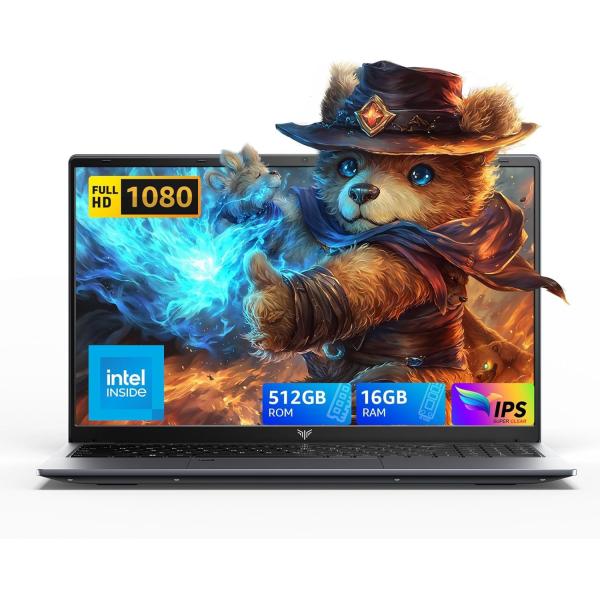 15.6" Windows 11 Laptop Computer Quad Core Alder Lake N97 3.6GHz For Office