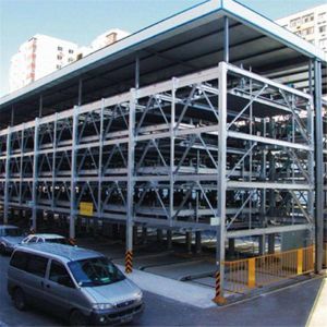 Garage Steel Structural Frame Hangar Car Parking Building / Plane Warehouse