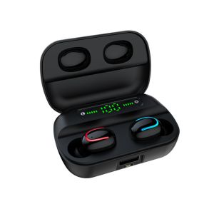 Buy cheap Digital LCD Power Display TWS Bluetooth Headsets Mini Hidden Wireless Portable Custom Earbuds with Power Bank from wholesalers