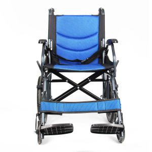 Buy cheap Solid Rear Wheel Manual Aluminium Folding Wheelchair With Fixed Armrest from wholesalers