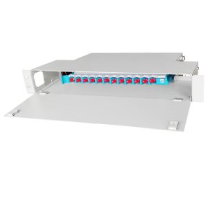Buy cheap Grey Fiber Optical ODF Module 1U 12Fiber 19inch Rack Mount from wholesalers