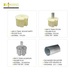 Awning Roller Blind Kits Drum Flat Plug Retractable Awning Fitting