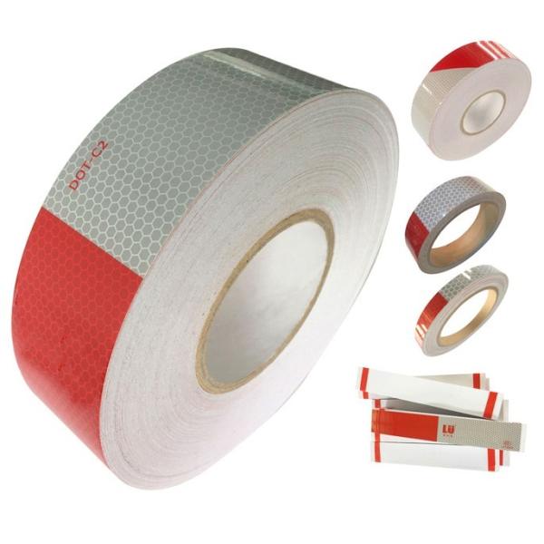 Custom Prismatic Dot C2 Reflective Tape Red And White Dot Retro Reflective Tape