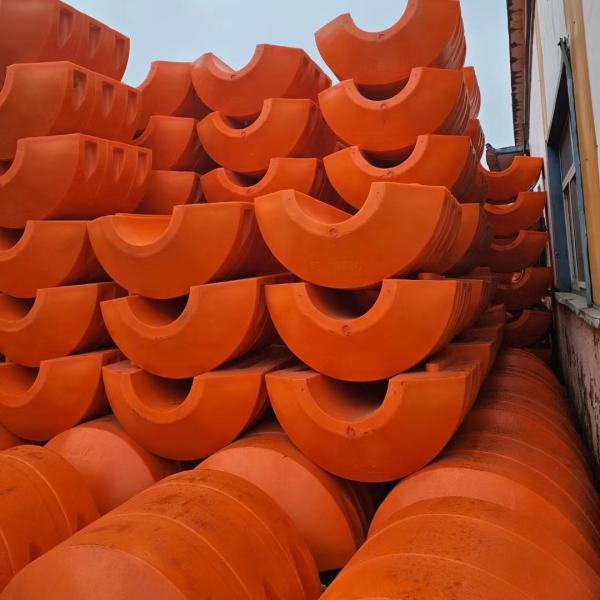 Quality Yellow / Orange Polyethylene Floater With Nuts And Washers Connection for sale