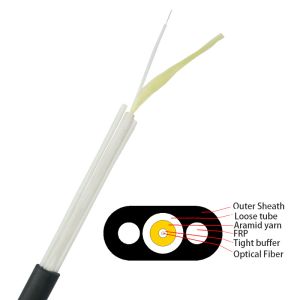 Buy cheap Outdoor Flat 2 Core Fiber Cable Single Mode With CE Certified from wholesalers