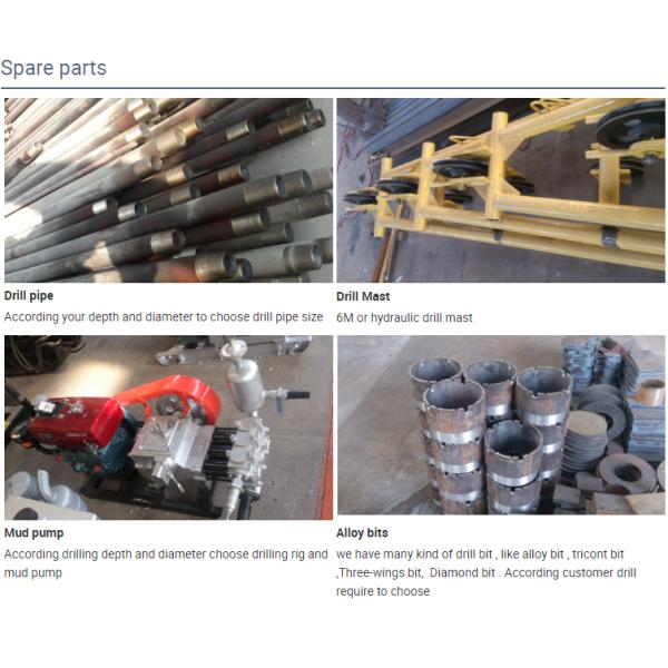 150 Meters Depth Exploration Xy-1a Core Drilling Rig High Speed