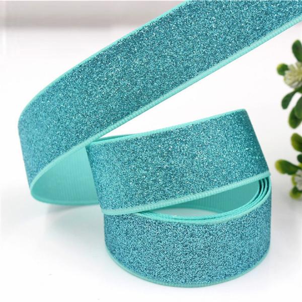 Sky Bule Glitter Ribbon Merry Christmas Holiday Party Celebration For Christmas