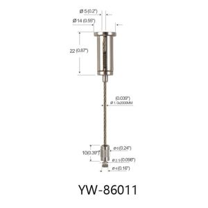 Self Locking Lighting Suspension Kits Up And Down Adjustable YW86010