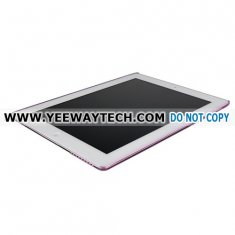 Clear Crystal Hard Plastic Case for iPad 2 - Magenta