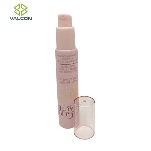 Buy cheap Pink Empty Lotion Tubes , Airless Cosmetic Tubes Pump Acrylic Cap Matte Varnish from wholesalers