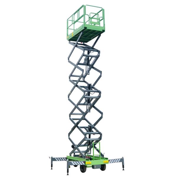 Buy cheap 12M Mobile Scissor Lift With Pulling Device from wholesalers