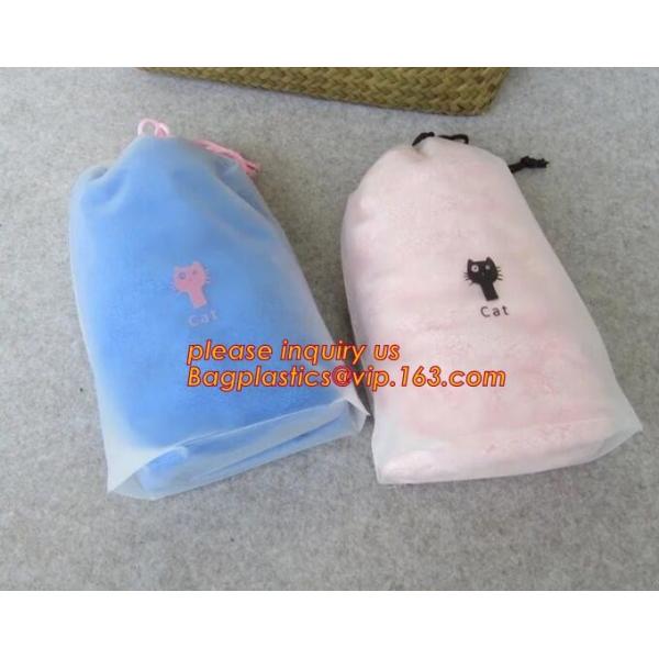 Quality Biodegradable drawstring laundry poly bag,Cotton string LDPE plastic laundry bag custom poly bag drawstring bag bagease for sale