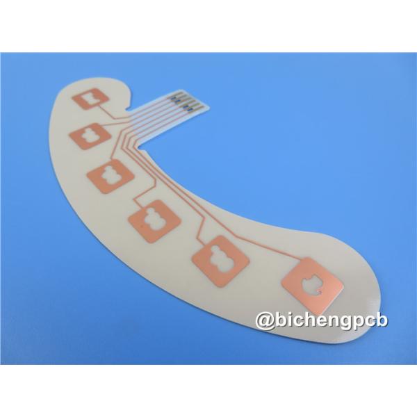 Buy cheap Adhesiveless Polyimide Flexible PCB 0.13mm With Yellow Coverlay from wholesalers
