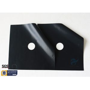 Buy cheap Fiberglass Fabric Stovetop Burner Protector Black PTFE 260℃ 27X27CM from wholesalers