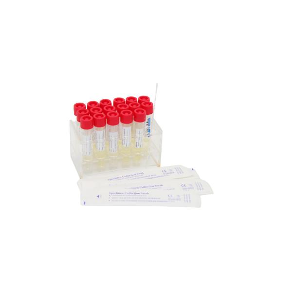 Quality Nasopharyngeal Cell Swab Disposable Virus Sampling Kit Specimen Collection Tube 3mL for sale