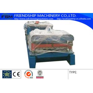 China New Type Aluminum Metrocopo Step Tile Roof Panel Roll Forming Machine Use 0.4-0.6mm Color Steel With Hydraulic Decoiler on sale
