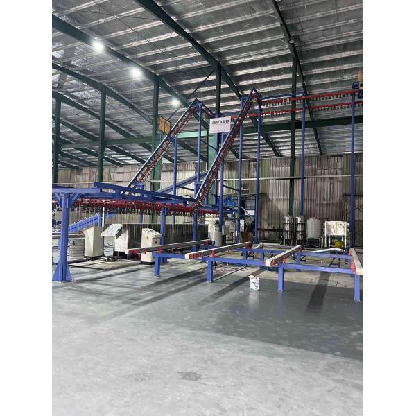 Quality Burning System Pre-treatment Full-Automatic Vertical Powder Coating Line for Aluminum Profiles for sale