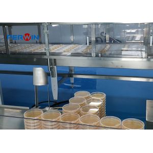 Prevent Liquid Cooling Down Fast Petri Dish Filling Machine