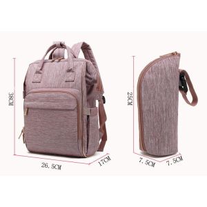 Buy cheap ISO9001 Pink Oxford Cloth Large Capacity Mommy Nappy Bag Backpack from wholesalers