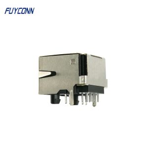 Buy cheap 1 Port 1x8P 8Pin Right Angle PCB Female RJ45 Modular Connector from wholesalers
