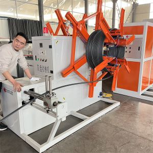 Buy cheap Plastic Water Drainage Supply Pipe Production Extrusion Line HDPE PE Pipe Making Machine 69kw from wholesalers