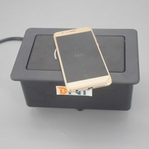 Buy cheap Office Desk Worktop Pop Up Electrical Extension Power Outlet With Qi Wireless Charger from wholesalers