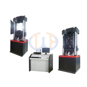 Computer Control Hydraulic Spring Testing Machine WAW - 300KN Mode Programmable