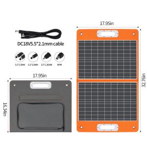 Portable Folding Solar Panel for Laptops Support OEM Order and 23% Panel