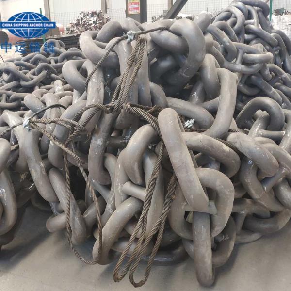 Quality Dia. 87MM Marine Anchor Chain Grade U3 Black Painted for sale