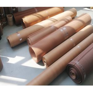 PTFE Mesh Belt with Maximum 4.0m Width, 0.5×1 to 10×10mm Mesh Sizes, and