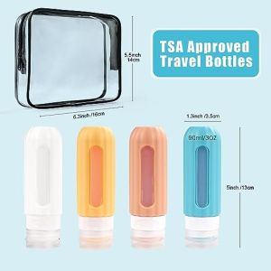 100ml Silicone Travel Bottle with Customizable Logo and Visual Window -