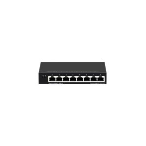 8-Port Gigabit Ethernet Network Switch with PoE QoS SNMP VLAN Functions FCC