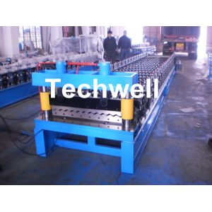 Buy cheap Corrugated Profile Roll Forming Machine , Corrugated Sheet Making Machine With PLC Control System from wholesalers