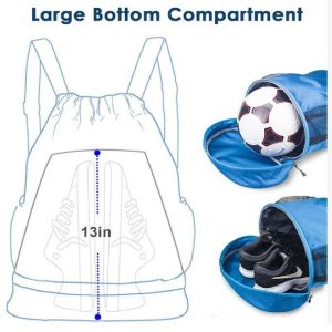 Buy cheap Drawstring Dry Wet Separation Beach Bag Backpack With Shoe Compartment from wholesalers