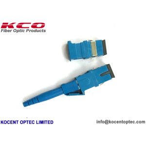 Buy cheap SC UPC Simplex Fiber Optic Adapter Singlemode Auto Shut No Flange Plastic Material from wholesalers