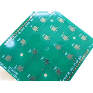 Keypad PCB Hard Gold Circuit Board Built On Tg170 FR-4 With Green Solder Mask
