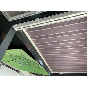 Retractable Shade Awning SUNC Custom PVC Pergola System With Sliding Canopy