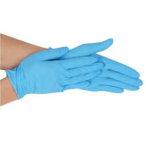 Buy cheap Disposable Surgical 3.5mg/Pcs Nitrile And Latex Gloves Blue product
