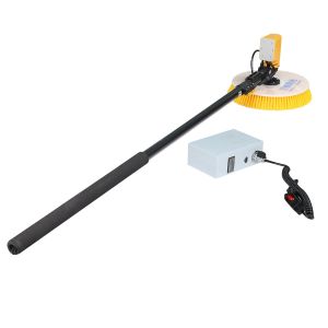 Physical Cleaning Solar Panel Brush with Adjustable Handle and Single Rotating