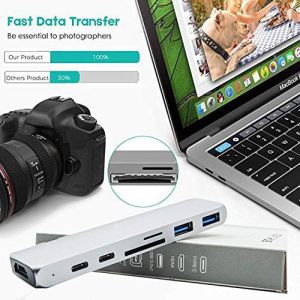 Buy cheap Aluminum Dual USB C Hub Adapter with 4K Video,USB-C PD, 2 x USB 3.0 Ports for 2016/2017/2018 MacBook Pro from wholesalers