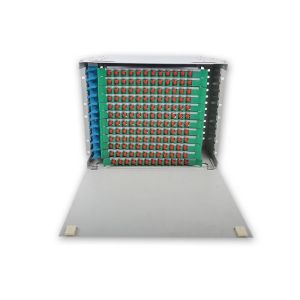 Buy cheap 288 Core Fiber Optic Distribution Unit , Multimode 144 Port Fiber Patch Panel product